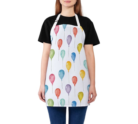 Изображение товара Кухонный фартук JOYARTY Шары взлетают в небо, универсальный размер для женщин и мужчин ap_18372