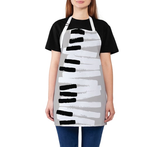 Изображение товара Кухонный фартук JOYARTY Кривые клавиши, универсальный размер для женщин и мужчин ap_58877