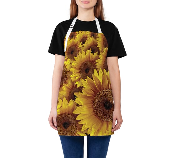 Изображение товара Кухонный фартук JOYARTY Подсолнухи, универсальный размер для женщин и мужчин ap_9855