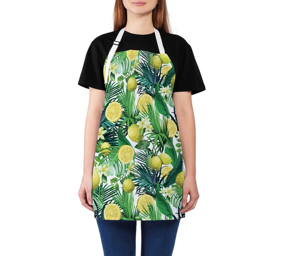 Изображение товара Кухонный фартук JOYARTY Лимоны и тропики, универсальный размер для женщин и мужчин ap_31935