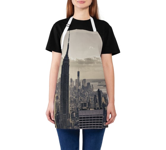 Изображение товара Кухонный фартук JOYARTY Вечер в нью йорке, универсальный размер для женщин и мужчин ap_15545