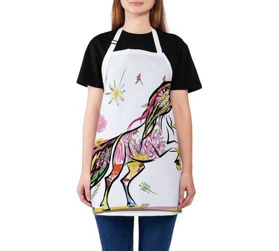 Изображение товара Кухонный фартук JOYARTY Мистический конь, универсальный размер для женщин и мужчин ap_17712