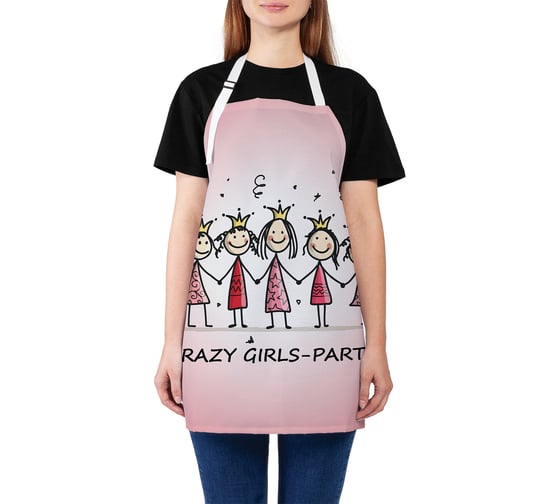Изображение товара Кухонный фартук JOYARTY Девичник принцесс, универсальный размер для женщин и мужчин ap_378876