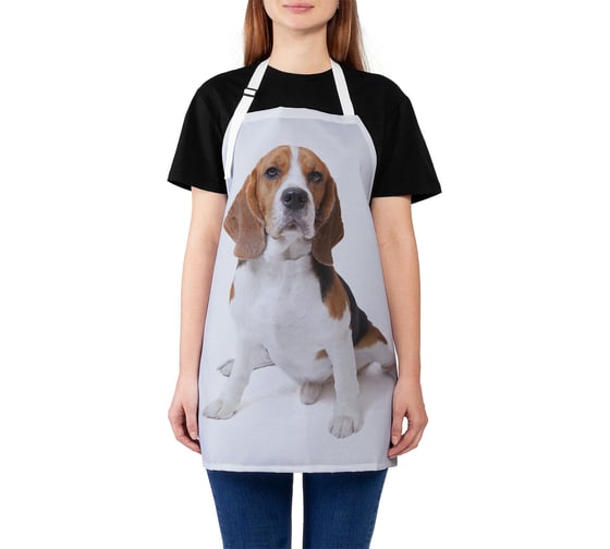 Изображение товара Кухонный фартук JOYARTY Щенок породы бигль, универсальный размер для женщин и мужчин ap_58209