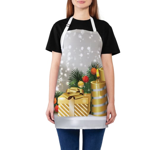 Изображение товара Кухонный фартук JOYARTY Подарок при свечах, универсальный размер для женщин и мужчин ap_78059