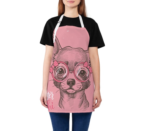 Изображение товара Кухонный фартук JOYARTY Эскиз чихуахуа, универсальный размер для женщин и мужчин ap_32985