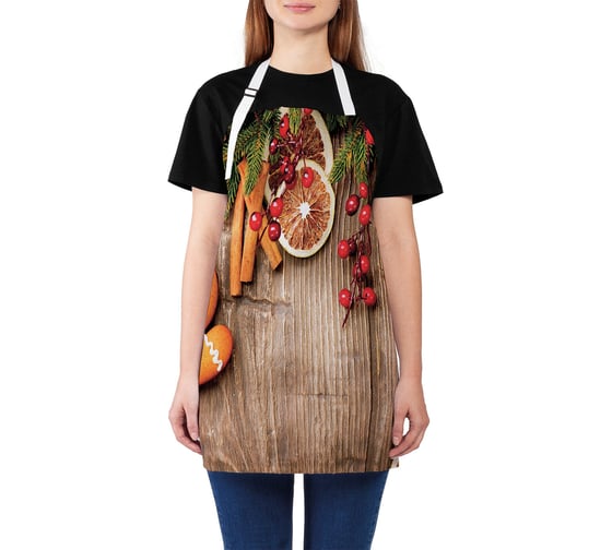 Изображение товара Кухонный фартук JOYARTY Коричный человечек, универсальный размер для женщин и мужчин ap_38354