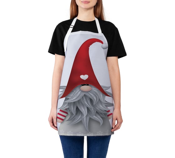 Изображение товара Кухонный фартук JOYARTY Скандинавский рождественский гном, универсальный размер для женщин и мужчин ap_71409