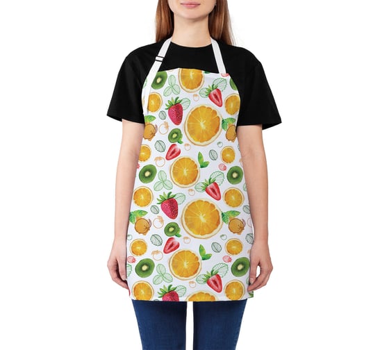 Изображение товара Кухонный фартук JOYARTY Ягодный коктейль, универсальный размер для женщин и мужчин ap_47782