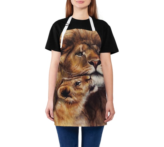 Изображение товара Кухонный фартук JOYARTY Львиный наследник, универсальный размер для женщин и мужчин ap_12708