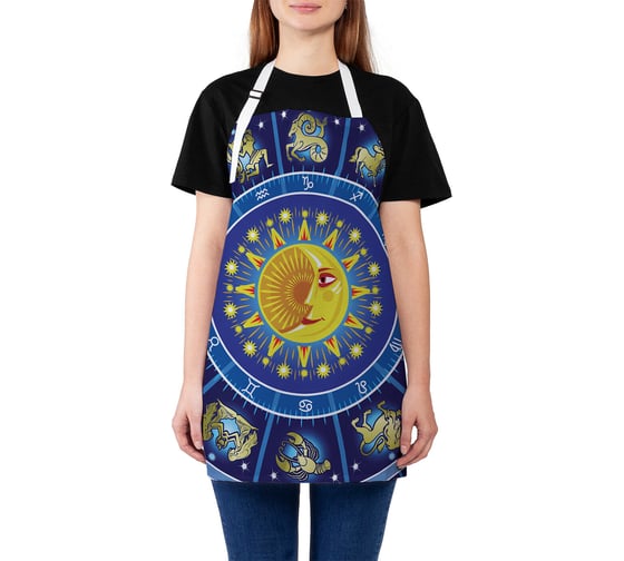 Изображение товара Кухонный фартук JOYARTY звездные созвездия, универсальный размер для женщин и мужчин ap_13343