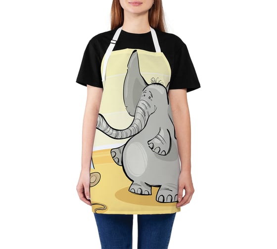 Изображение товара Кухонный фартук JOYARTY Необычная дружба, универсальный размер для женщин и мужчин ap_13705