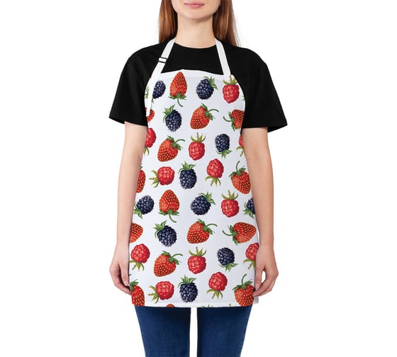 Изображение товара Кухонный фартук JOYARTY Полезные ягоды, универсальный размер для женщин и мужчин ap_17961