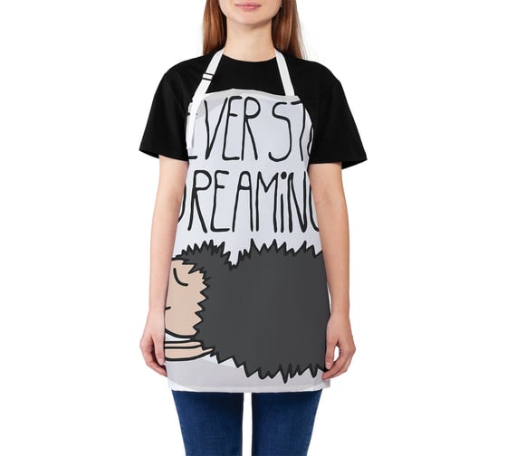 Изображение товара Кухонный фартук JOYARTY Ежик тоже мечтает, универсальный размер для женщин и мужчин ap_19191