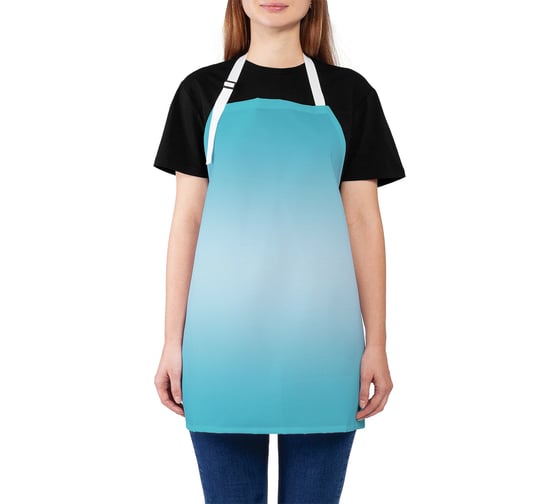 Изображение товара Кухонный фартук JOYARTY Бирюзовый переход, универсальный размер для женщин и мужчин ap_23540