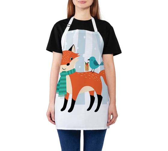 Изображение товара Кухонный фартук JOYARTY Подарок для лисы, универсальный размер для женщин и мужчин ap_6479