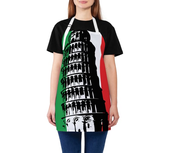 Изображение товара Кухонный фартук JOYARTY Итальянская пиза, универсальный размер для женщин и мужчин ap_7257