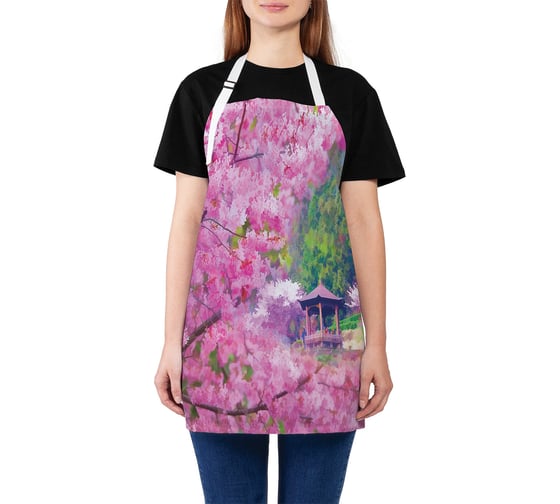 Изображение товара Кухонный фартук JOYARTY Тайное цветение, универсальный размер для женщин и мужчин ap_14301