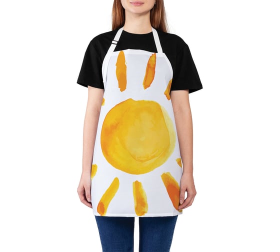 Изображение товара Кухонный фартук JOYARTY Солнце глазами ребенка, универсальный размер для женщин и мужчин ap_17695