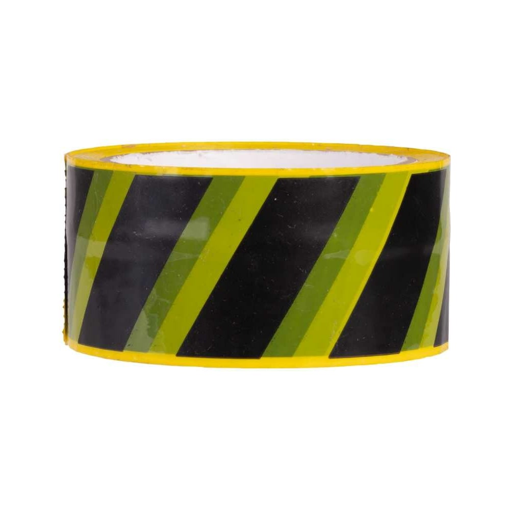 Клейкая лента FORT 48 мм х 45 мкм х 50 м, черно-желтая 00501457203