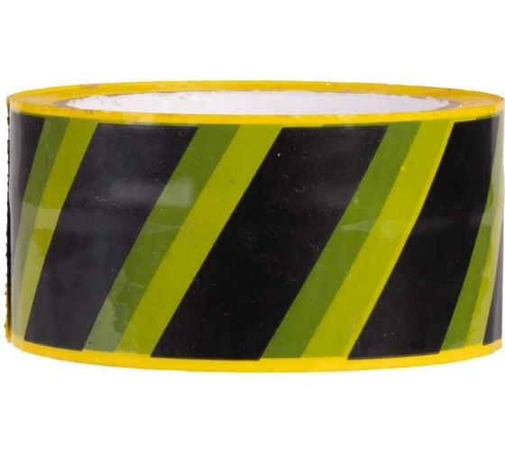 Изображение товара Клейкая лента FORT 48 мм х 45 мкм х 50 м, черно-желтая 00501457203