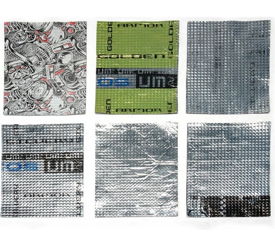 Изображение товара Вибродемпфирующий материал Dreamcar Ассорти 2, 5 листов в пачке DC-000-0123872P1017