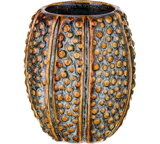 Изображение товара Стакан для зубных щеток Moroshka Mare 8x8х10 см, цвет коричневый и голубой G85-97