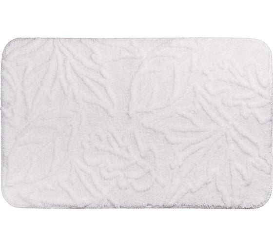 Изображение товара Мягкий коврик для ванной комнаты Moroshka Shelest 50x80 см, цвет белый 944-303-01
