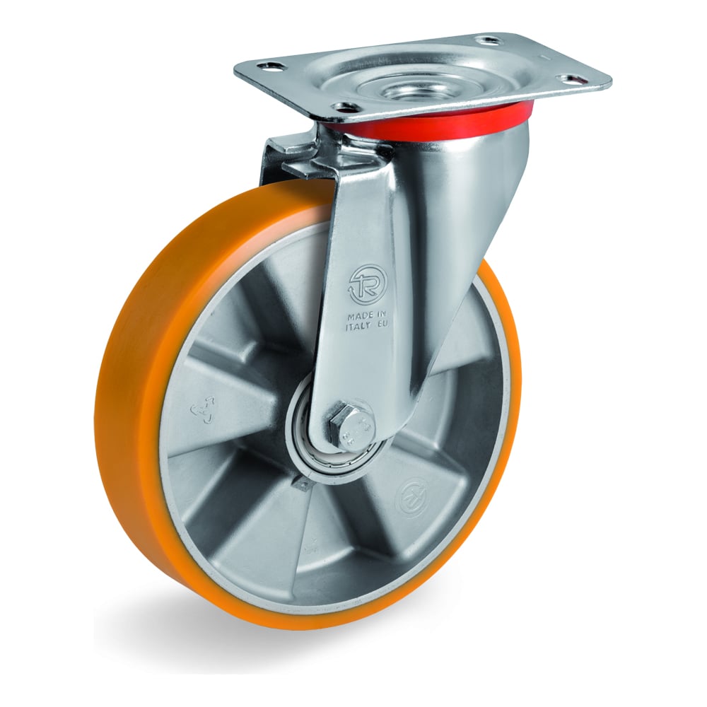 Большегрузное поворотное колесо Tellure rota колесо большегрузное неповоротное tellure rota 658114 160мм 300кг полиуретан алюминий