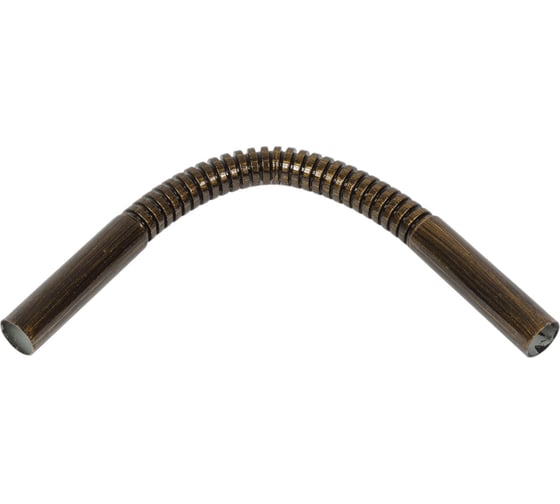 Изображение товара Соединительный угол Bironi плавный гофрированный для труб, пвх, цвет бронза BTU1-16-25-1
