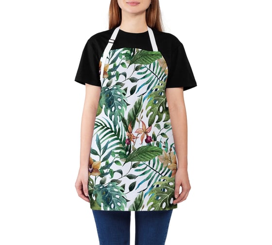 Изображение товара Кухонный фартук JOYARTY Зеленый папоротник, универсальный размер для женщин и мужчин ap_36047