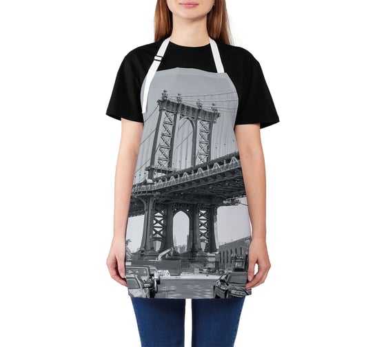 Изображение товара Кухонный фартук JOYARTY Мост Джорджа Вашингтона, универсальный размер для женщин и мужчин ap_30778