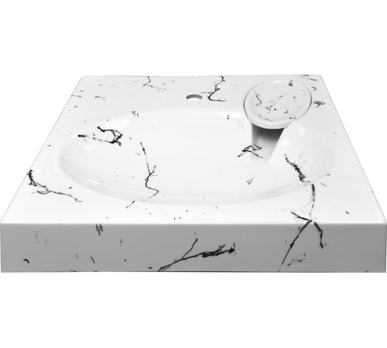 Изображение товара Раковина Azario Carmen 605x602x85 мм, белый мрамор CS 00078503