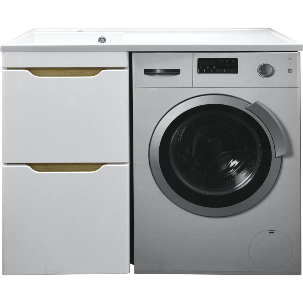 Изображение товара Комплект под стиральную машину и раковина Azario Magenta 110 современный стиль