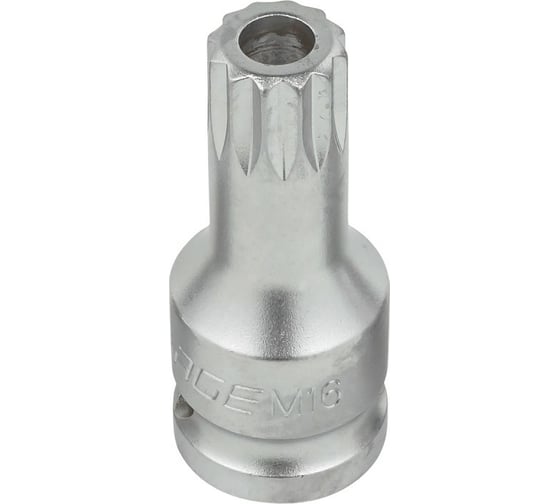 Изображение товара Головка-бита SPLINE с отверстием M16, 60 мм, 1/2'' Forsage F-24806016B(51712)