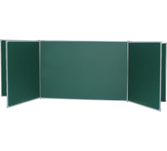 Изображение товара Пятиэлементная магнитно-меловая доска BoardSYS 120x350, в металлическом профиле 30ПЭ1*350М
