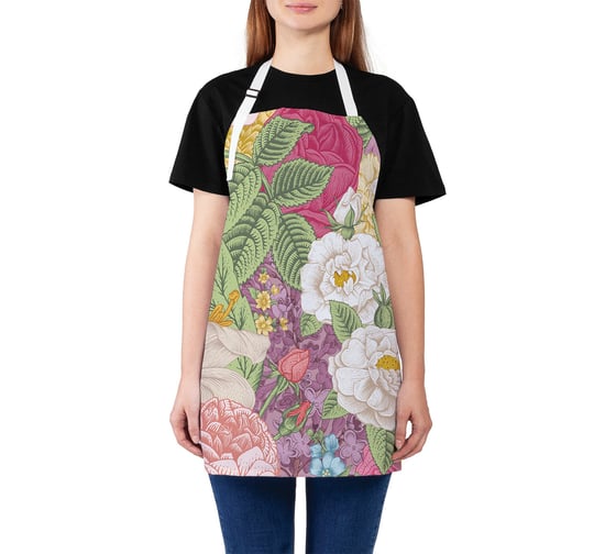 Изображение товара Кухонный фартук JOYARTY Цветочная картина, универсальный размер для женщин и мужчин ap_2862