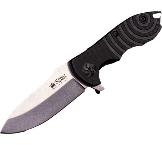 Изображение товара Складной нож Kizlyar Supreme Bloke X cталь N690, StoneWash, рукоять из G10 4650065050685
