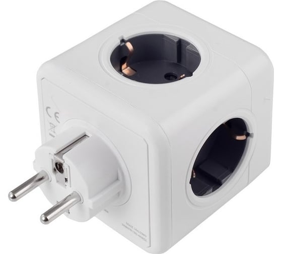 Изображение товара Разветвитель ROCKETSOCKET Cube Original 5 Euro 16A  цвет серый GN1203