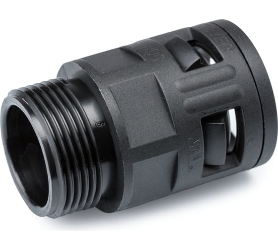 Изображение товара Муфта для гофрированных труб Weyer WQG-P16B/AD21.2 - коннектор прямой, нар. PG16 WE0208000