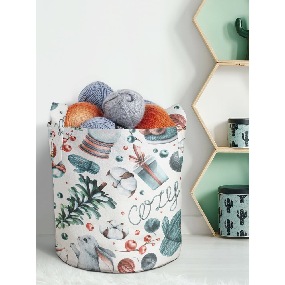 Изображение товара Декоративная корзина-кашпо JOYARTY из войлока объемом 27 л