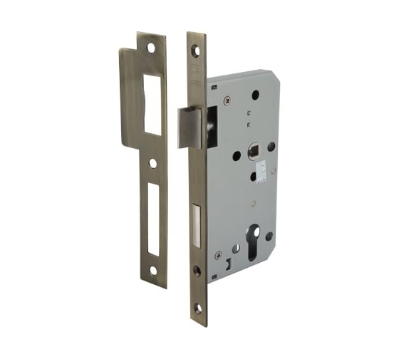 Изображение товара Врезной замок Hafele PZ нержавеющая сталь, бронза 55/20 911.02.449