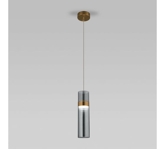 Изображение товара Подвесной светильник Eurosvet 50244 1 led латунь дымчатый a061287