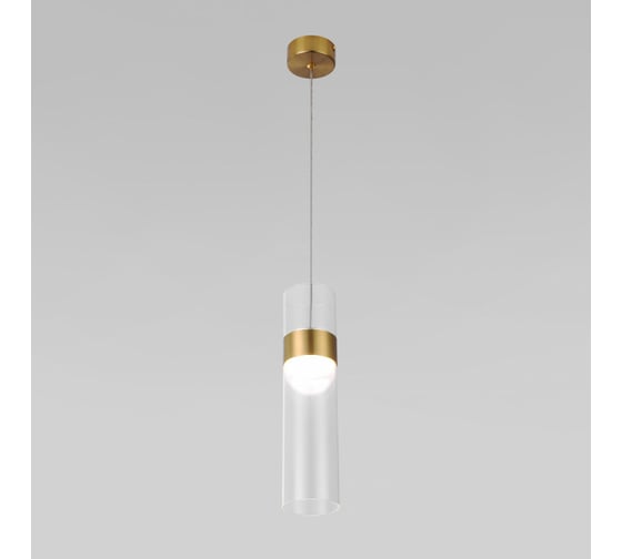 Изображение товара Подвесной светильник Eurosvet 50244 1 led латунь прозрачный a061286
