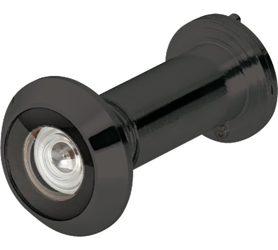 Изображение товара Дверной глазок Hafele 200 градусов, латунь, черный матовый, FP, 14 мм 959.00.121