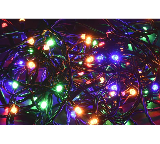 Изображение товара Гирлянда нить IEK 5м 50rgb ip20 зеленый 230в кон. 8 LGDB110-3-050-05-G-S-20
