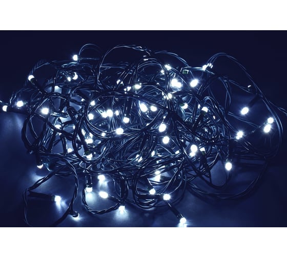 Изображение товара Гирлянда нить IEK 10м 100w ip20 зеленый 230в кон. 8 LGDB110-2-100-10-G-S-20