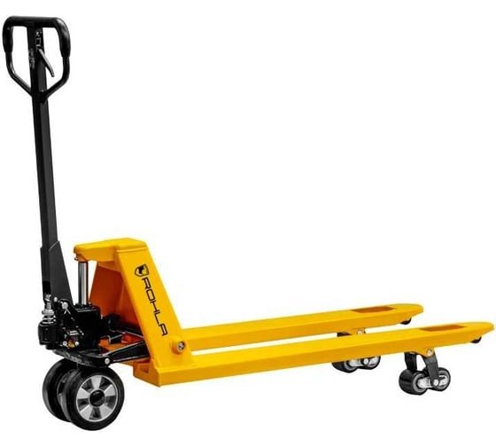 Изображение товара Гидравлическая тележка RohlaRhino г.п. 2,5 т, резиновые колеса RRPr2.5RDP