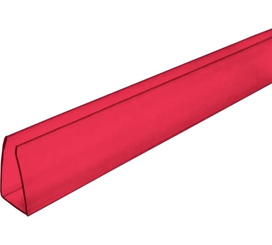 Изображение товара Профиль торцевой up 6x1050 мм, гранат, 4 шт Novattro 4604638005695