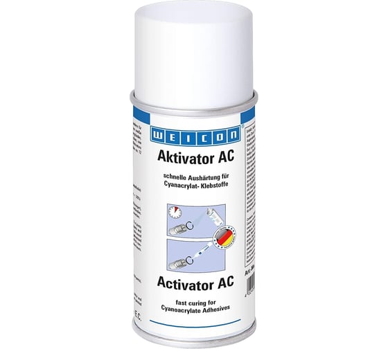 Изображение товара Активатор отверждения цианоакрилатных клеев WEICON СА-Активатор спрей АC 150 мл wcn12505150
